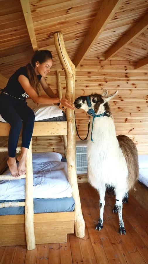 Trebivlice Cozy Wood Hut On The Farmヴィラ エクステリア 写真